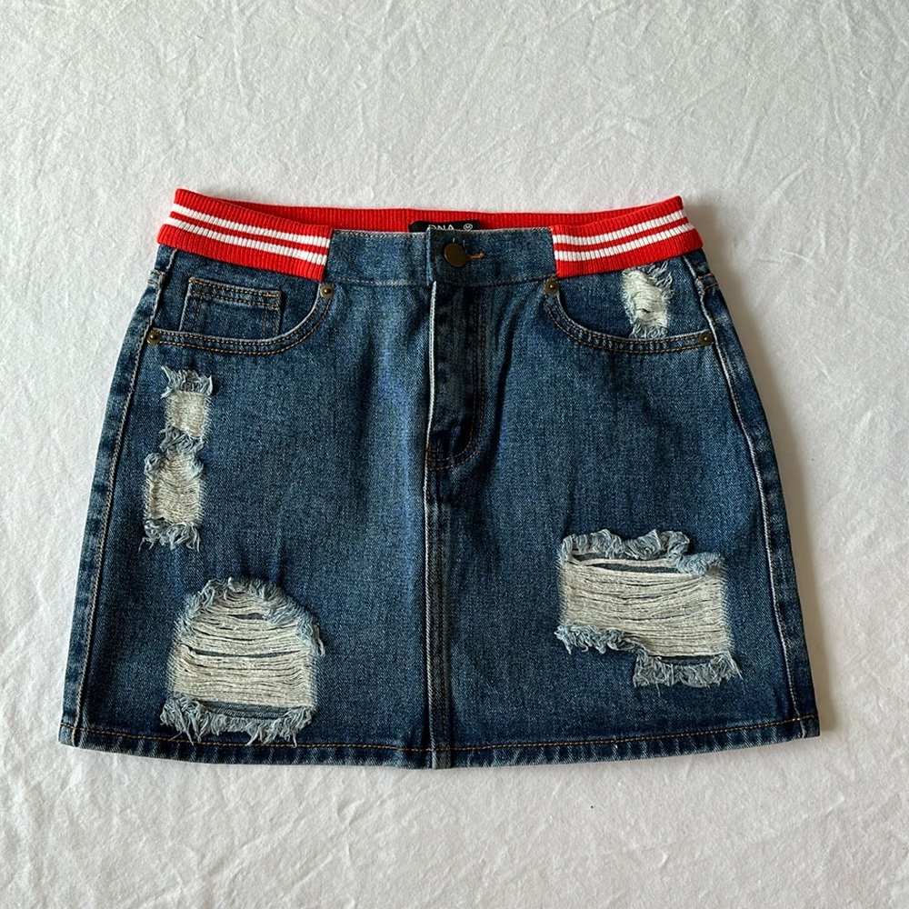 DNA couture denim skirt size M